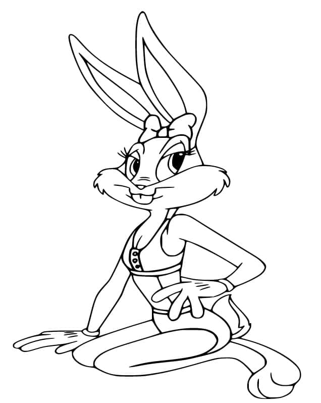 Gratis ausdruckbare Lola Bunny
