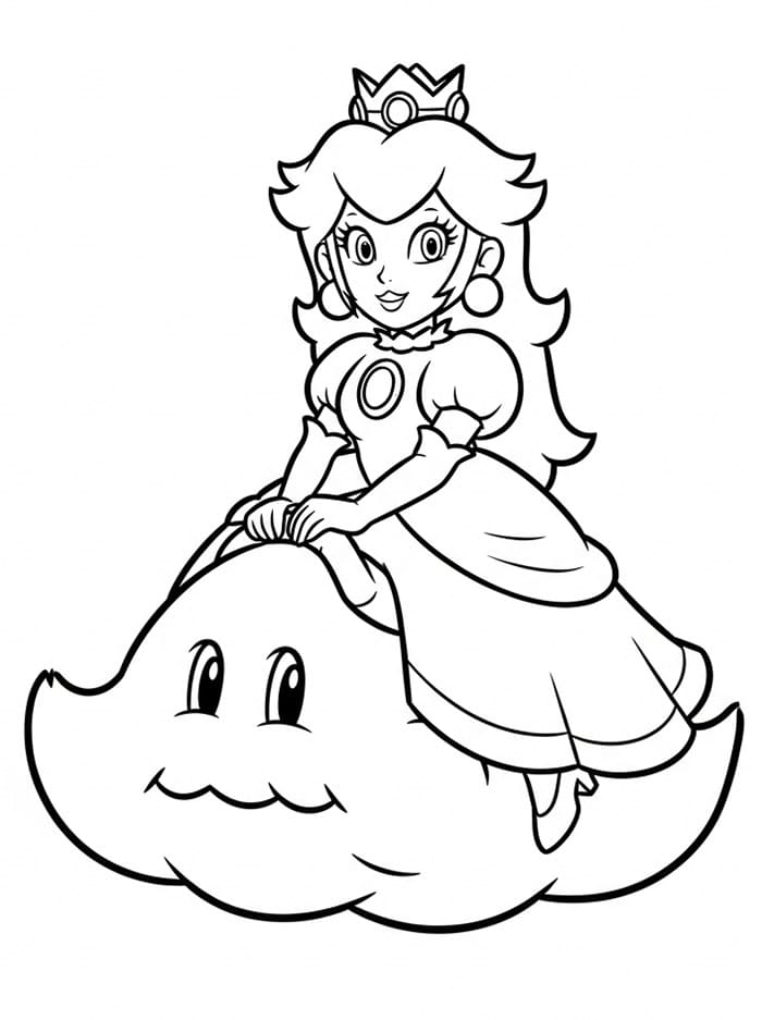 Gratis ausdruckbare Prinzessin Peach