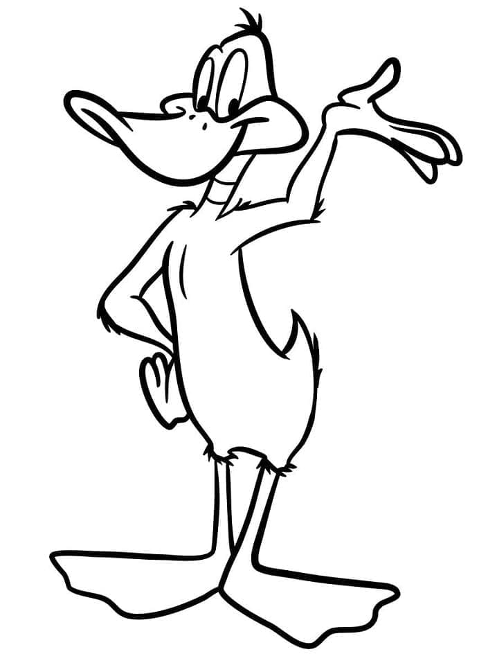 Gratis ausdruckbarer Daffy Duck