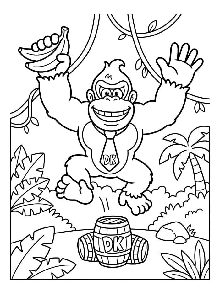 Gratis ausdruckbarer Donkey Kong