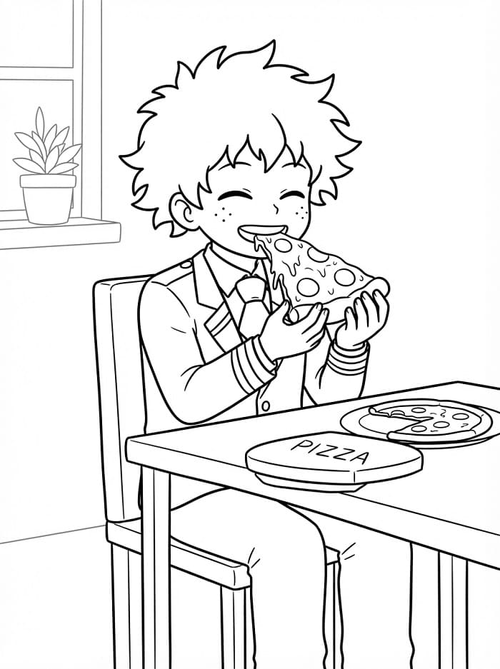 Gratis ausdruckbarer Midoriya