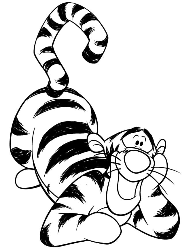 Gratis ausdruckbarer Tigger