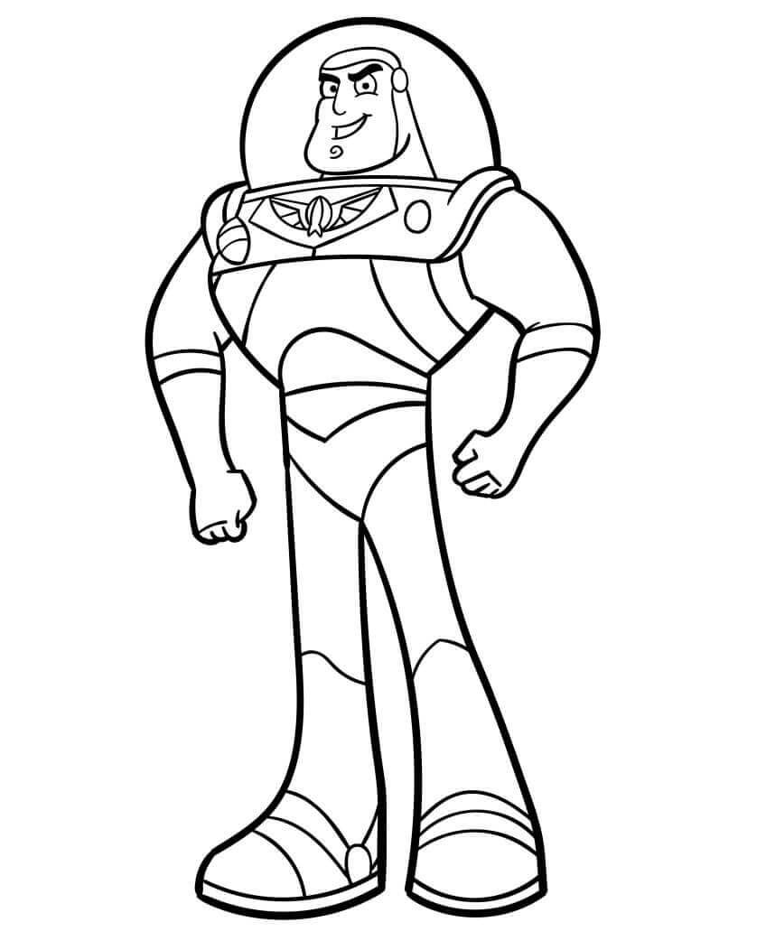 Gratis ausmalbarer Buzz Lightyear