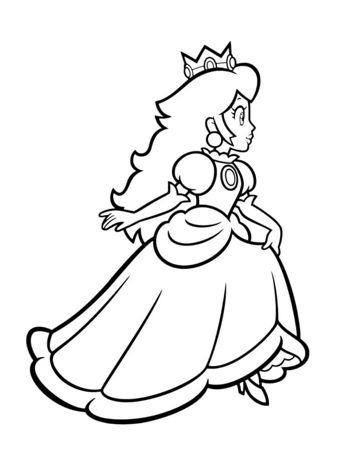 Gratis druckbare Prinzessin Peach