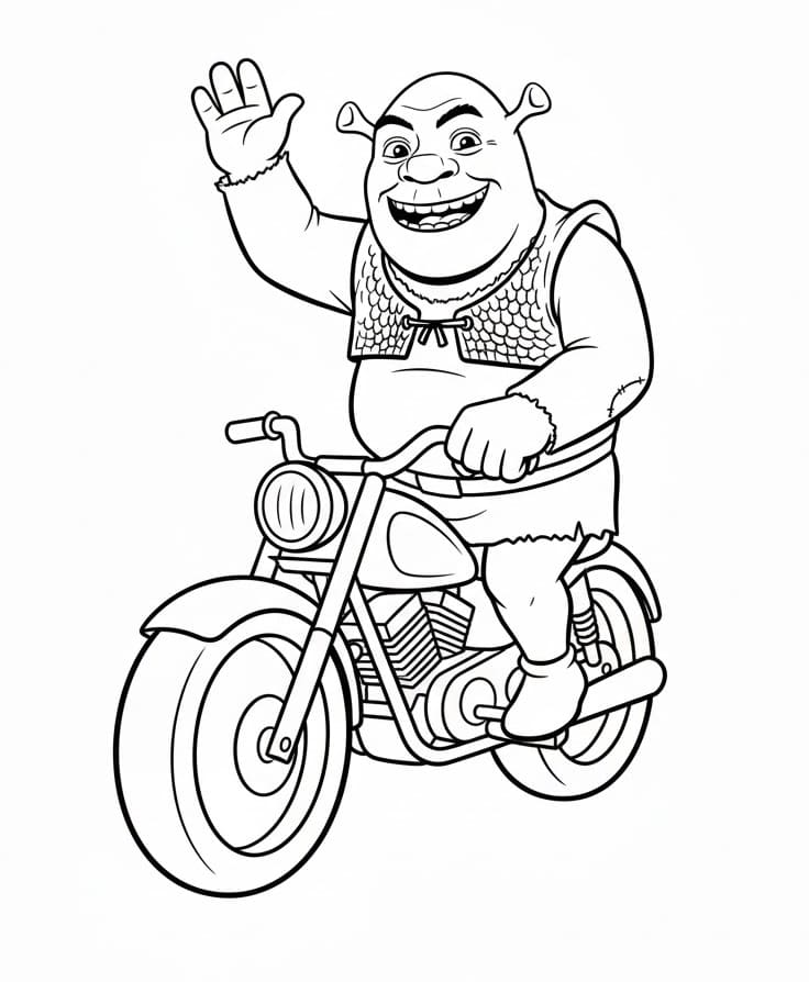 Gratis druckbarer Shrek