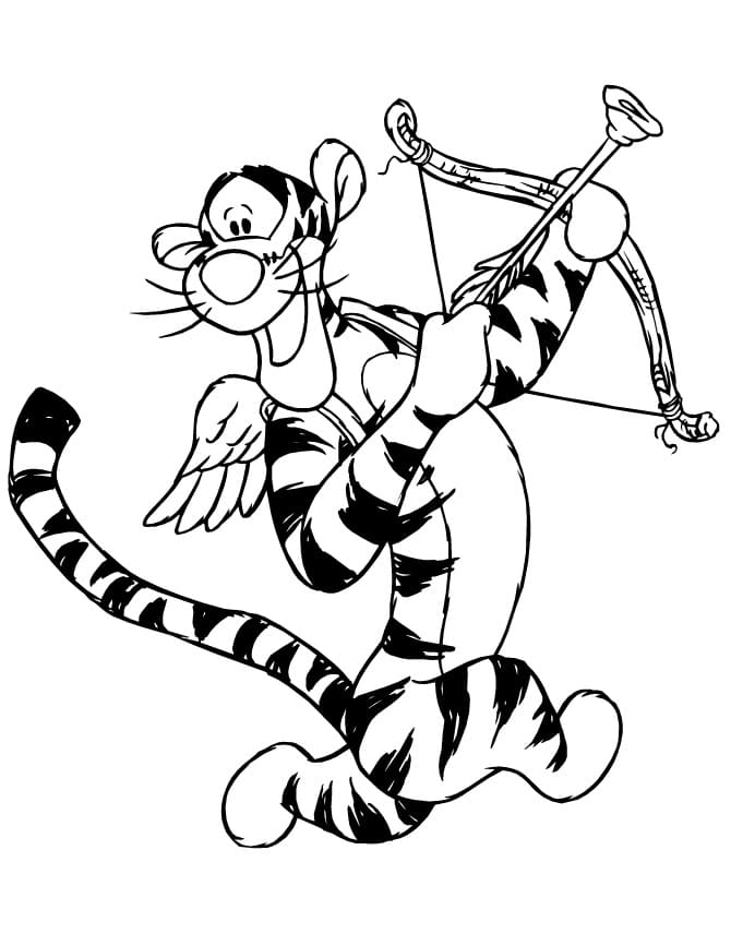 Gratis druckbarer Tigger