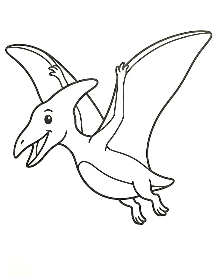 Gut gelaunter Pterodaktylus
