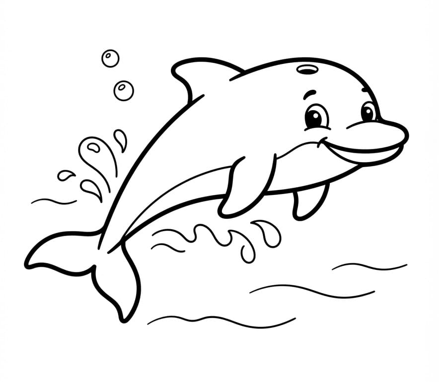 Hübscher Delfin