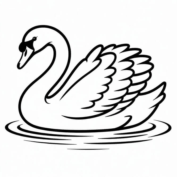 Hübscher Schwan