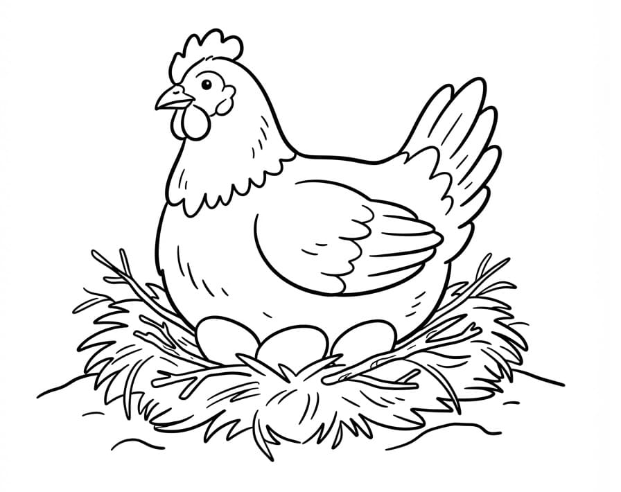 Huhn drucken