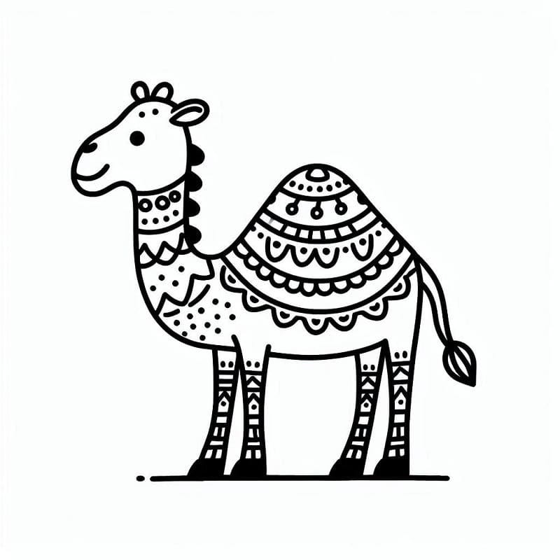 Kamel zum Ausdrucken
