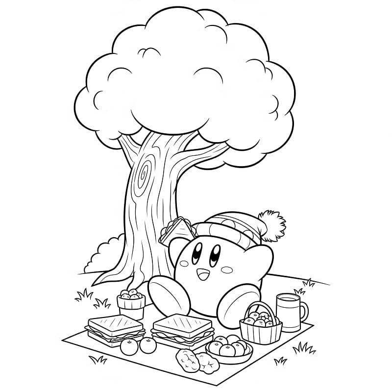 Kirby beim Picknick