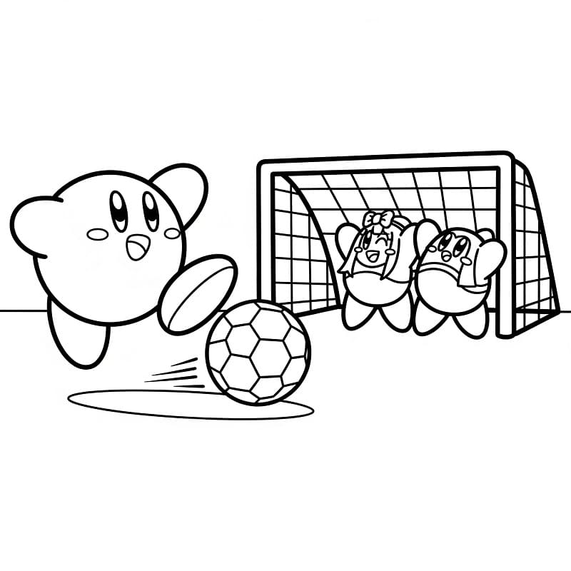 Kirby spielt Fußball