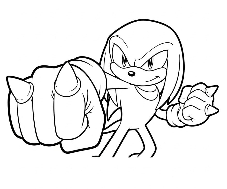 Knuckles beim Zuschlagen