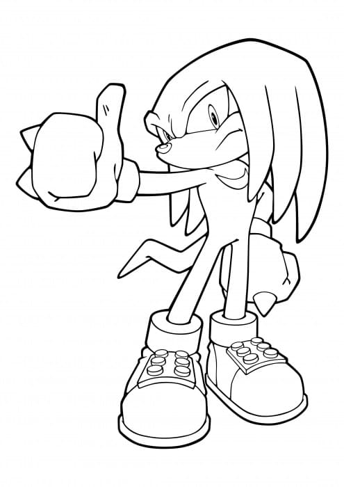 Knuckles zum Ausdrucken
