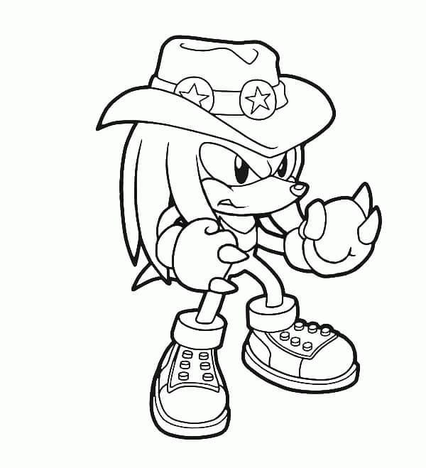 Kostenlos druckbarer Knuckles