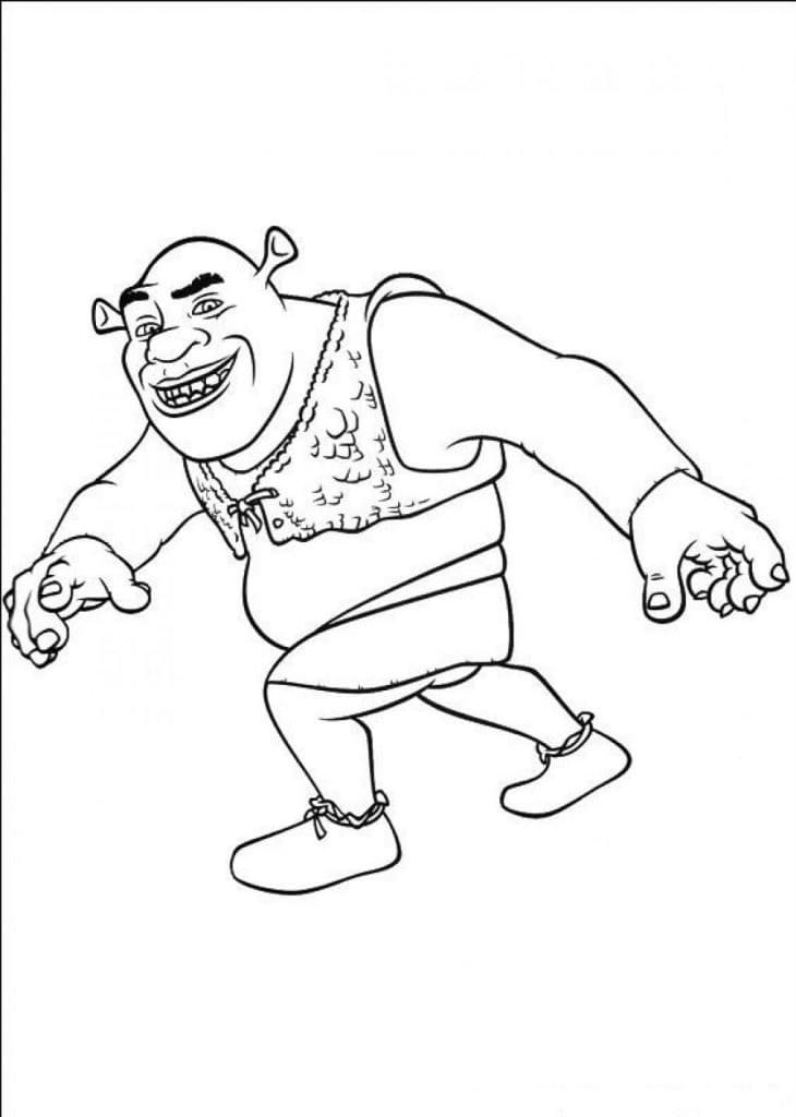 Kostenlos druckbarer Shrek
