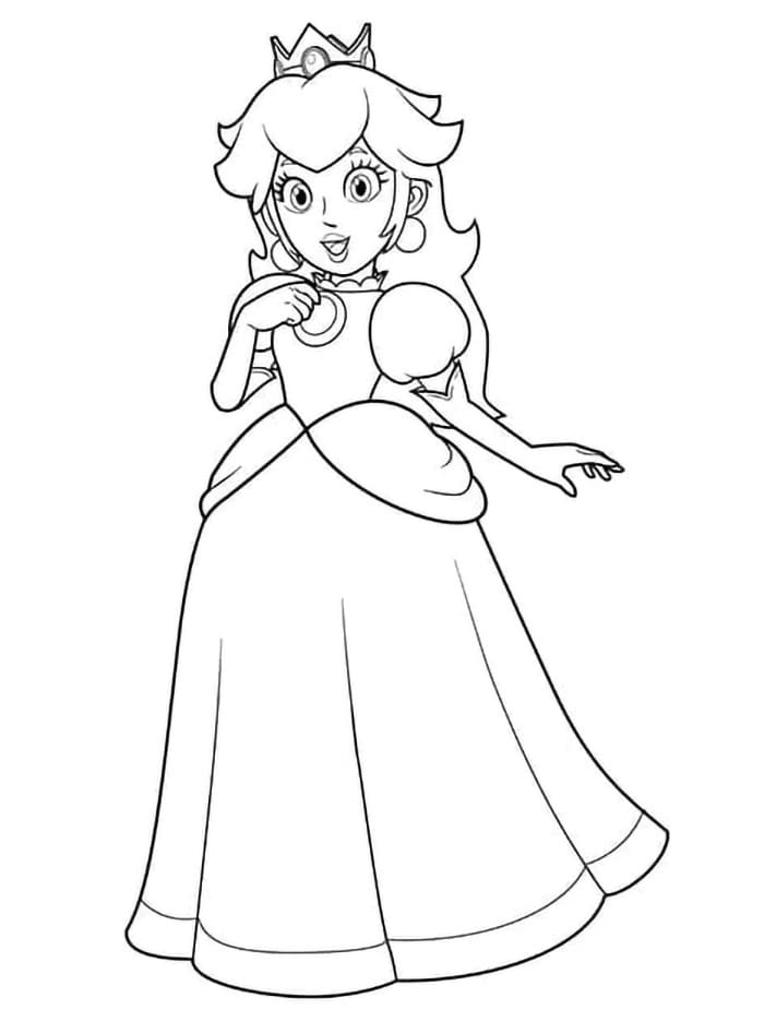Prinzessin Peach ausmalbilder