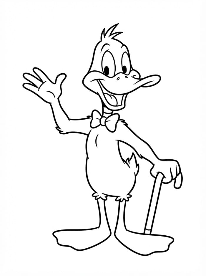 Kostenlose ausdruckbare Daffy-Duck-Vorlage