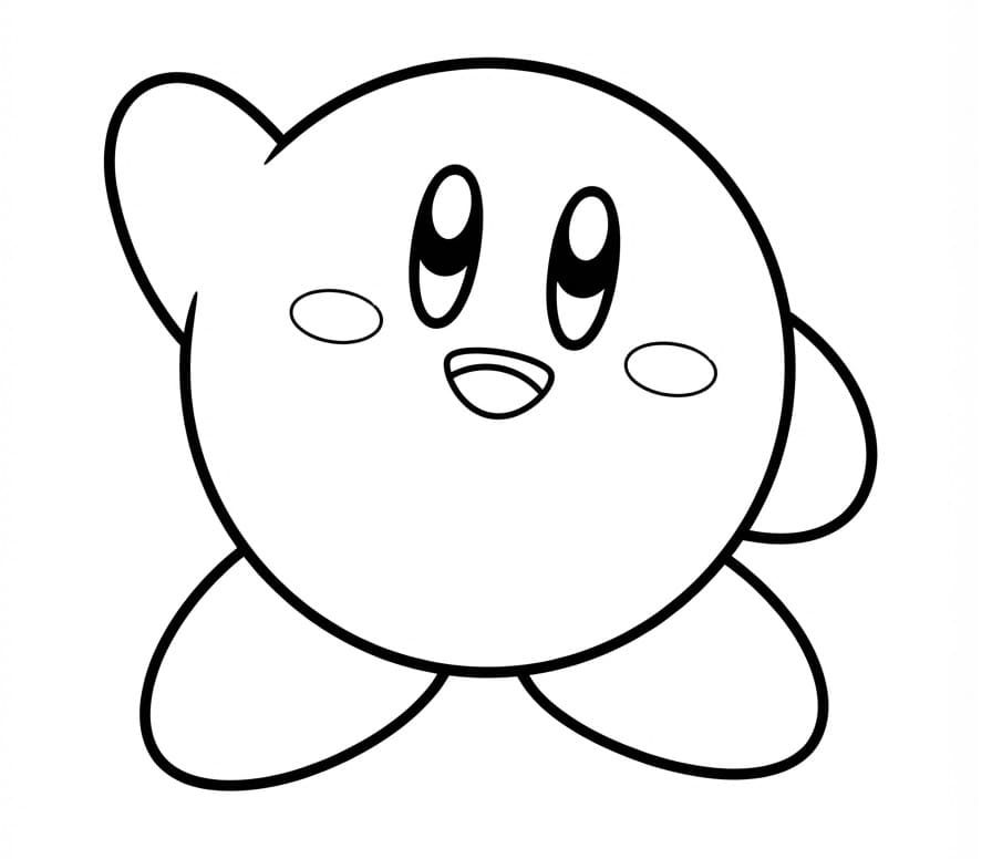 Kostenlose ausdruckbare Kirby-Vorlage