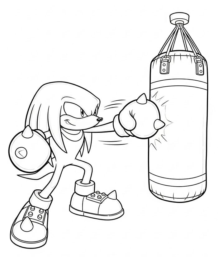Kostenlose ausdruckbare Knuckles-Vorlage