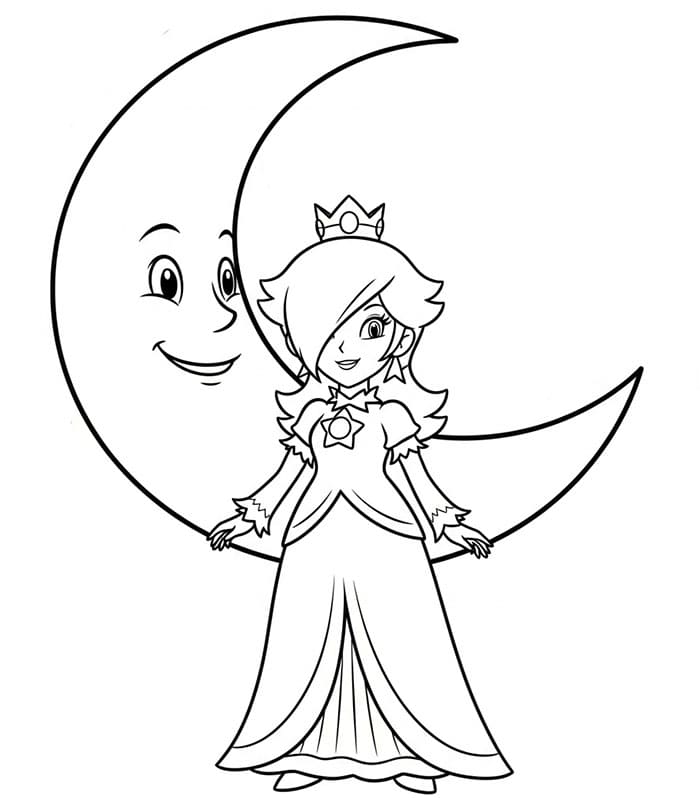 Kostenlose ausdruckbare Rosalina-Vorlage