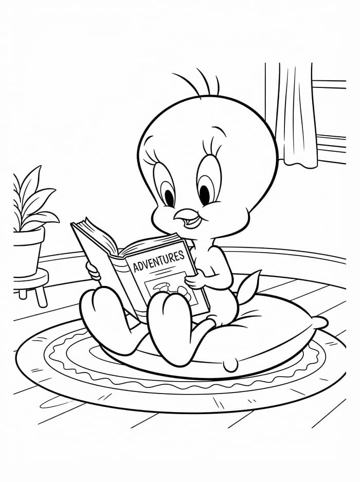 Kostenlose ausdruckbare Tweety-Vorlage