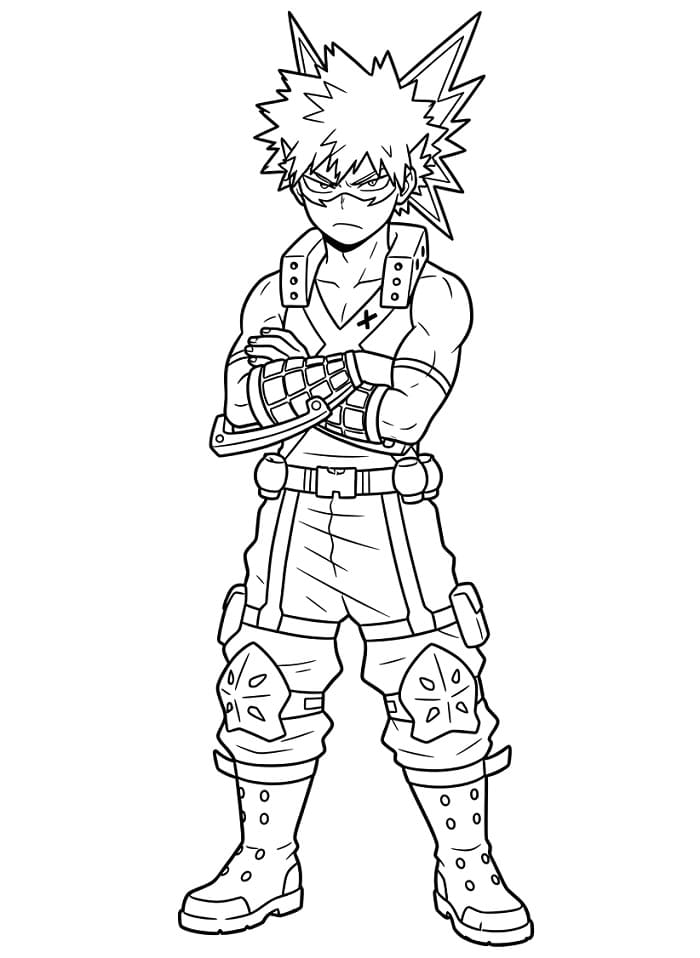 Katsuki Bakugo ausmalbilder