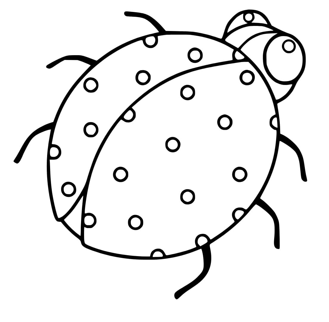 Kostenloser Marienkäfer zum Drucken