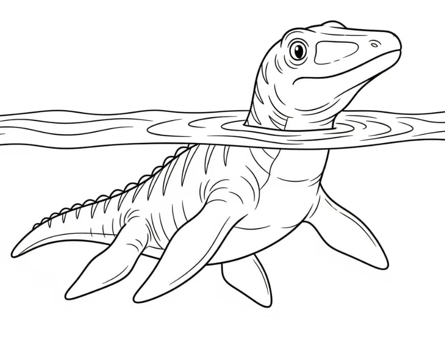 Kostenloser Mosasaurus für Kinder