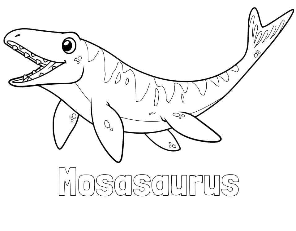 Kostenloser Mosasaurus zum Drucken