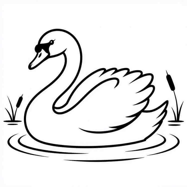Kostenloser Schwan für Kinder