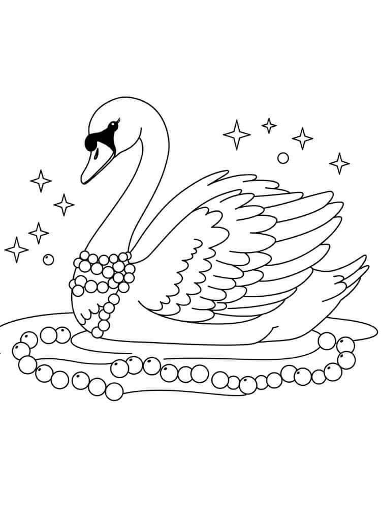 Schwan ausmalbilder