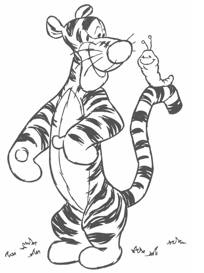 Kostenloser Tigger zum Drucken