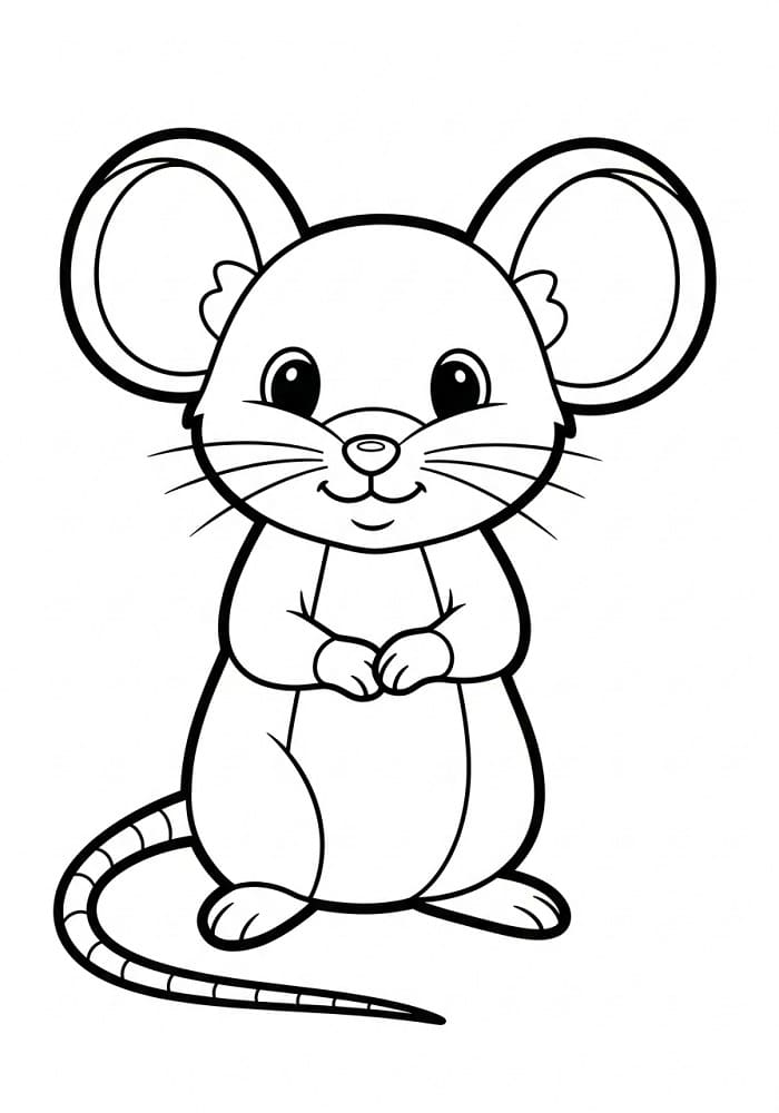 Lächelnde Maus