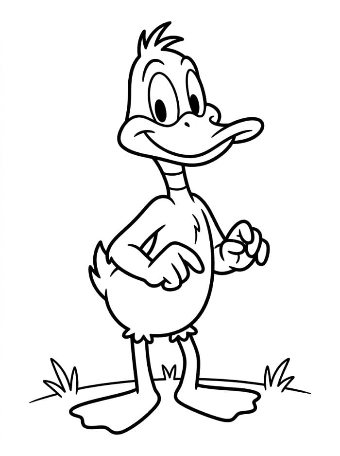 Lächelnder Daffy Duck