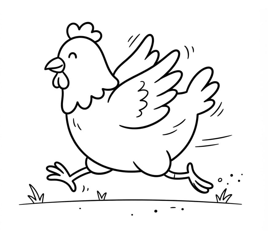 Laufendes Huhn