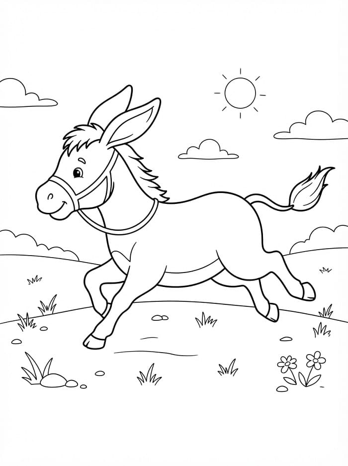Lustiger Esel