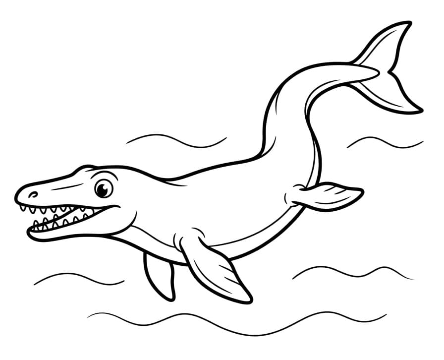 Lustiger Mosasaurus