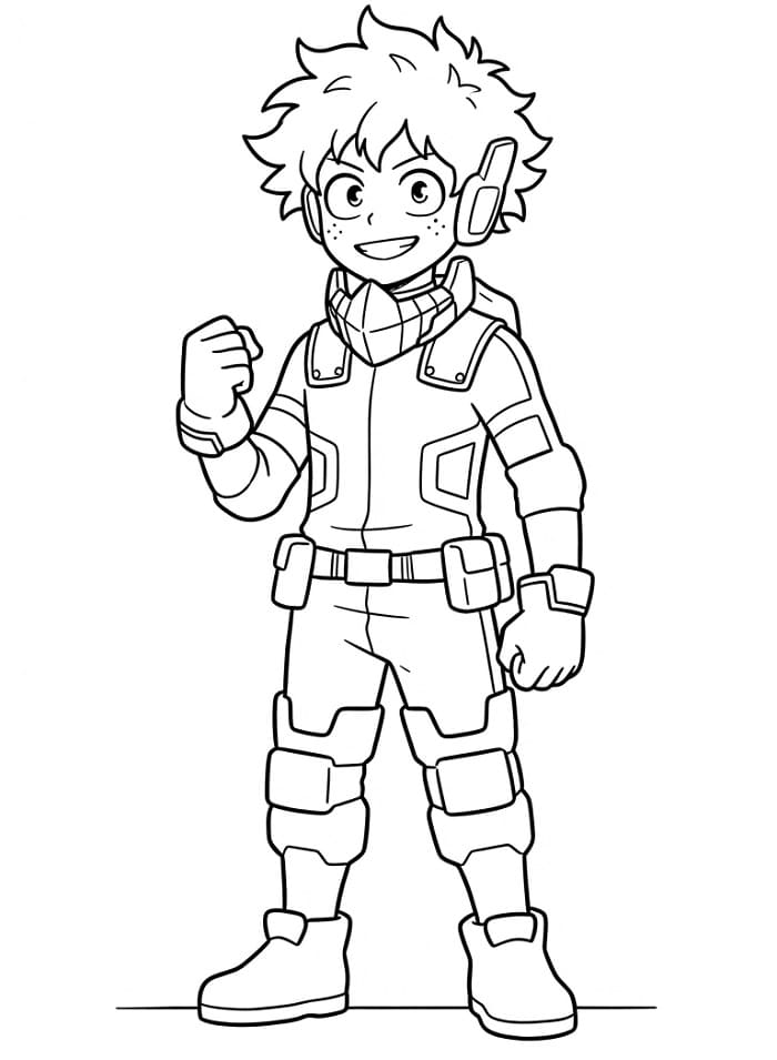Izuku Midoriya ausmalbilder