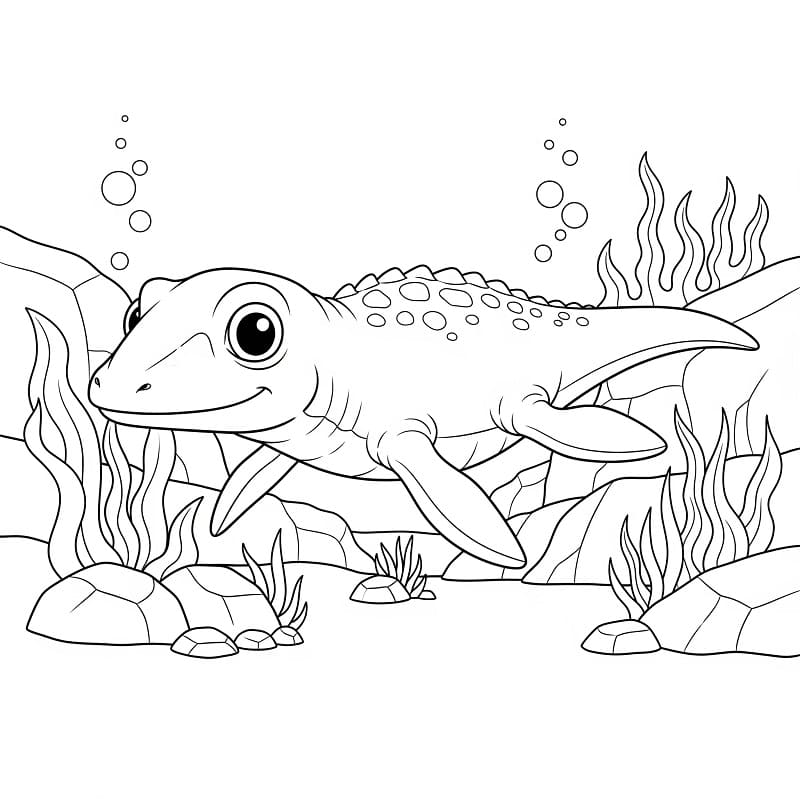 Mosasaurus zum Ausdrucken