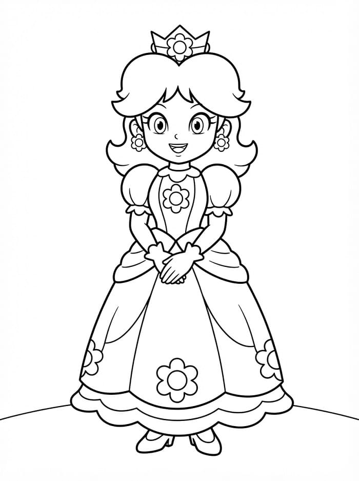 Prinzessin Daisy ausmalbilder