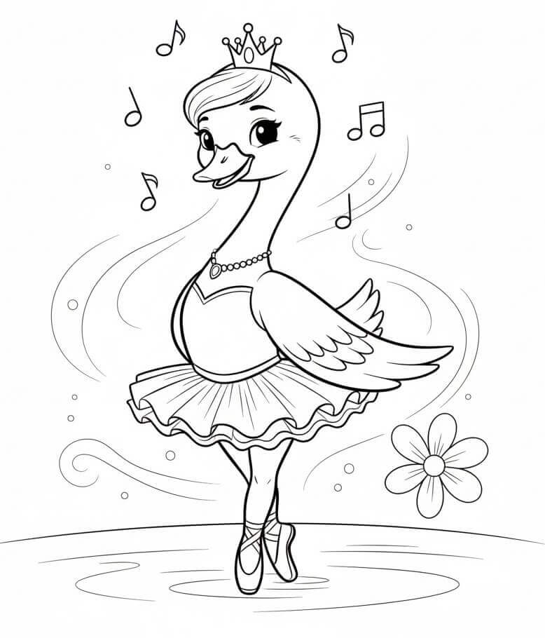 Niedlicher Schwan