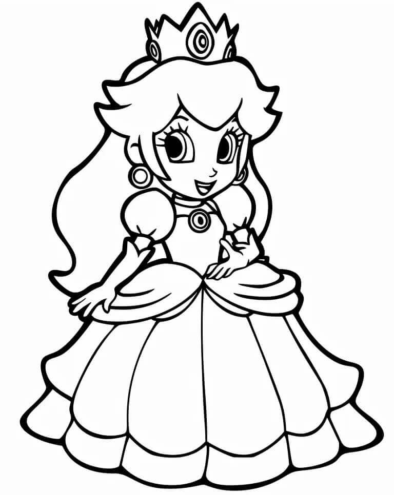 Prinzessin Daisy zum Ausdrucken
