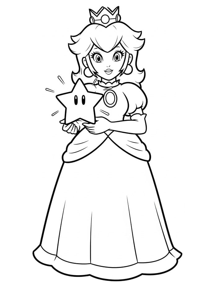 Prinzessin Peach für Kinder