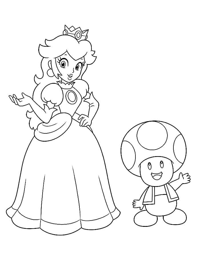 Prinzessin Peach und Toad