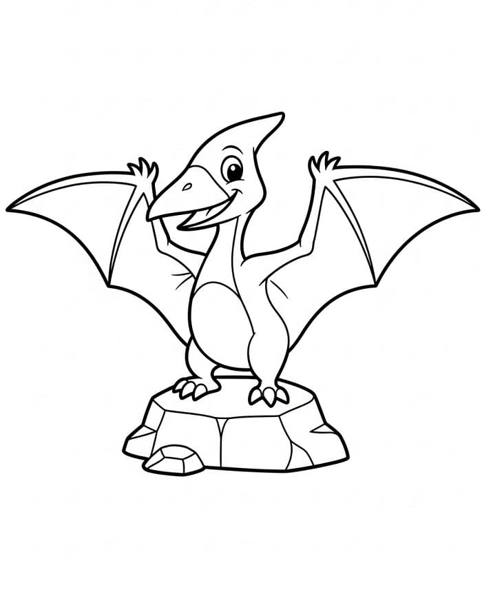 Pterodaktylus als Zeichentrickfigur