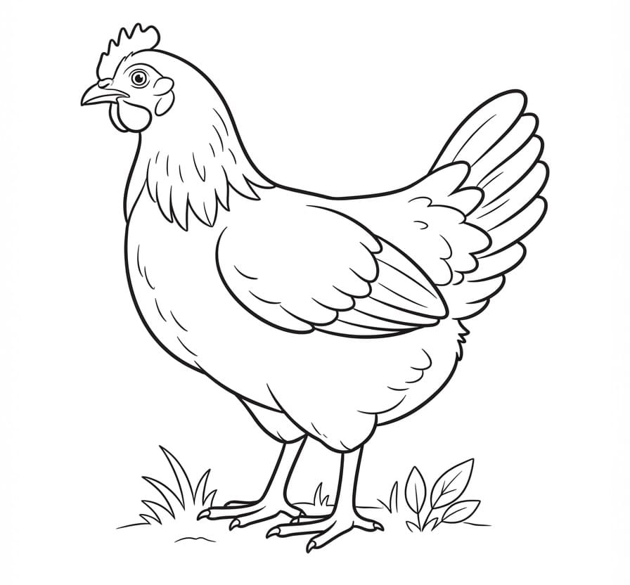 Realistisches Huhn