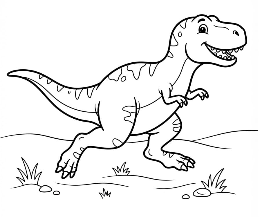 Rennender T-Rex
