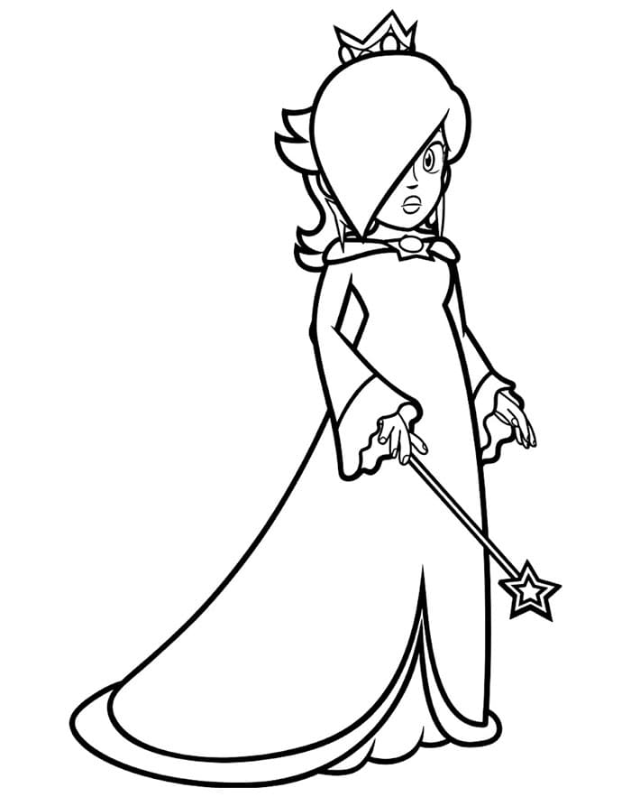 Rosalina mit einem Zauberstab